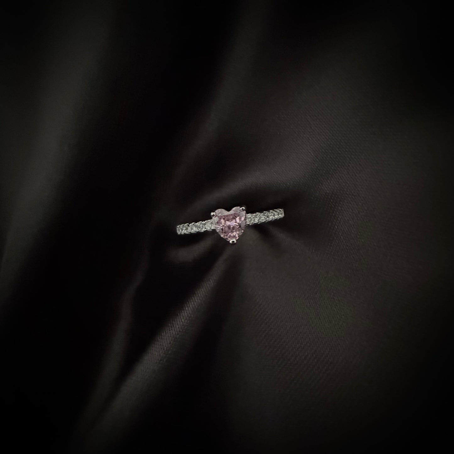 Bague Petit Cœur Scintillant