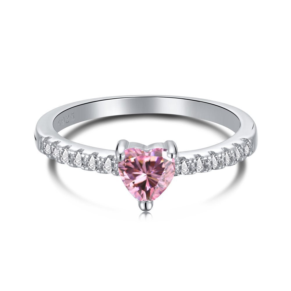 Bague Petit Cœur Scintillant