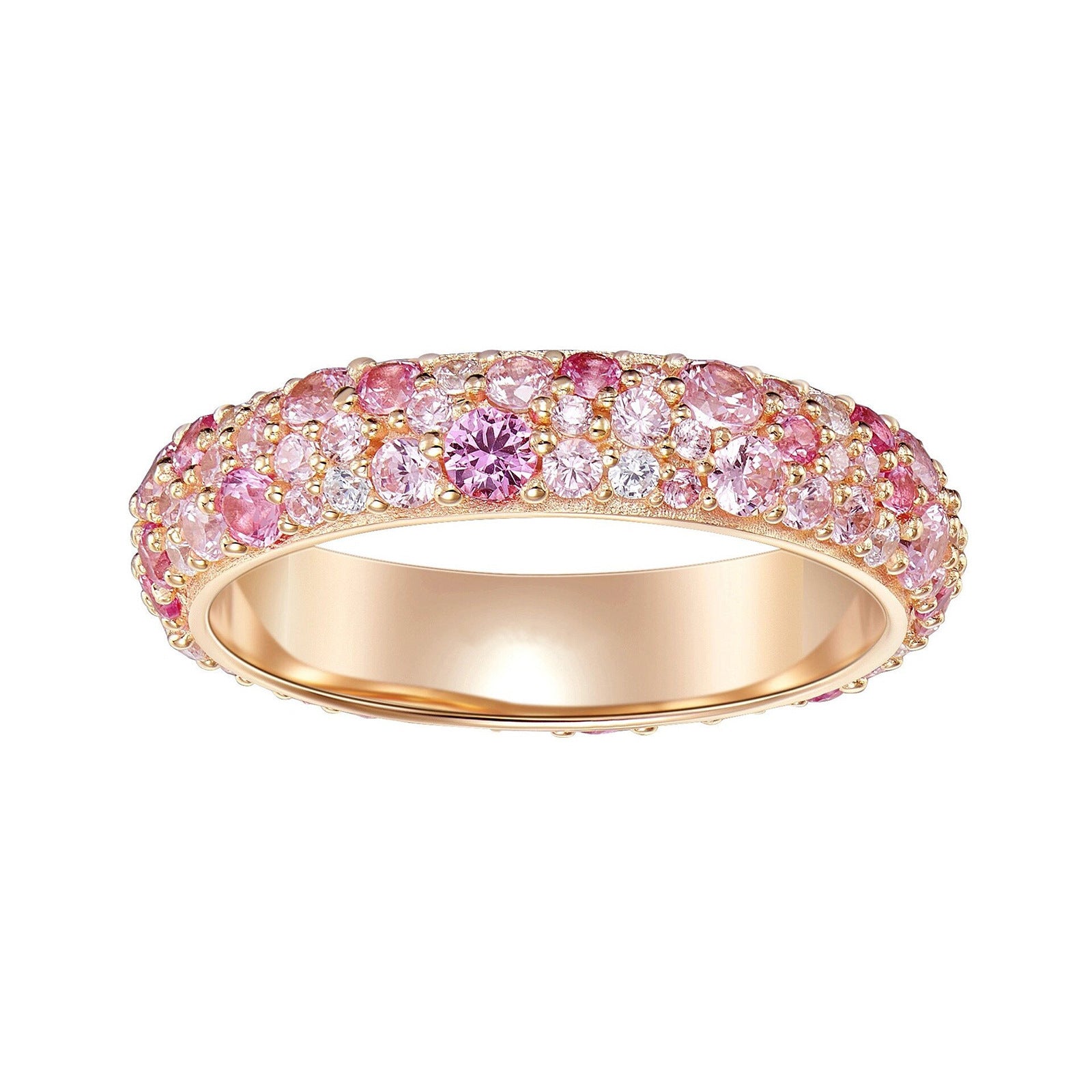 Bague Pavée Rosée