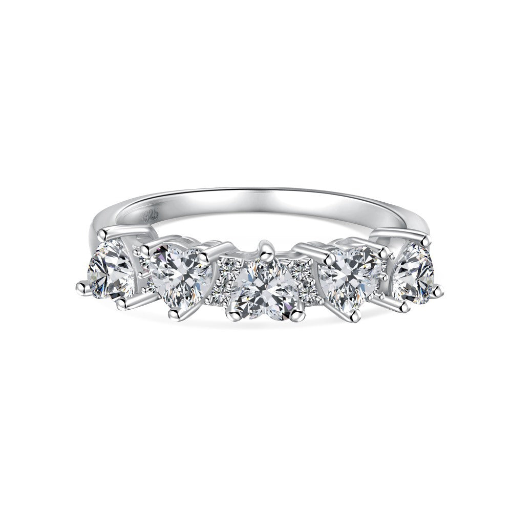 Bague Cœurs Alignés