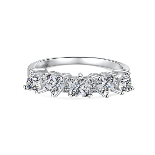 Bague Cœurs Alignés