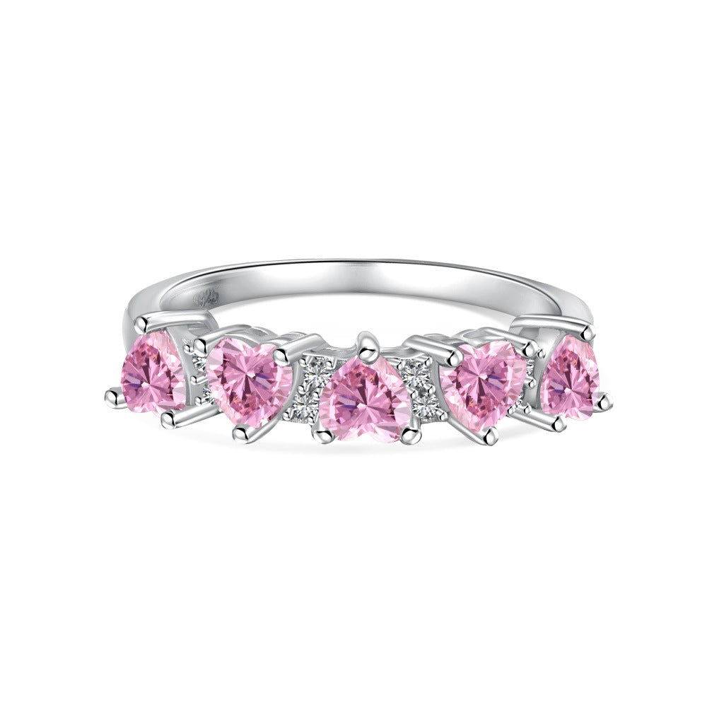 Bague Cœurs Alignés