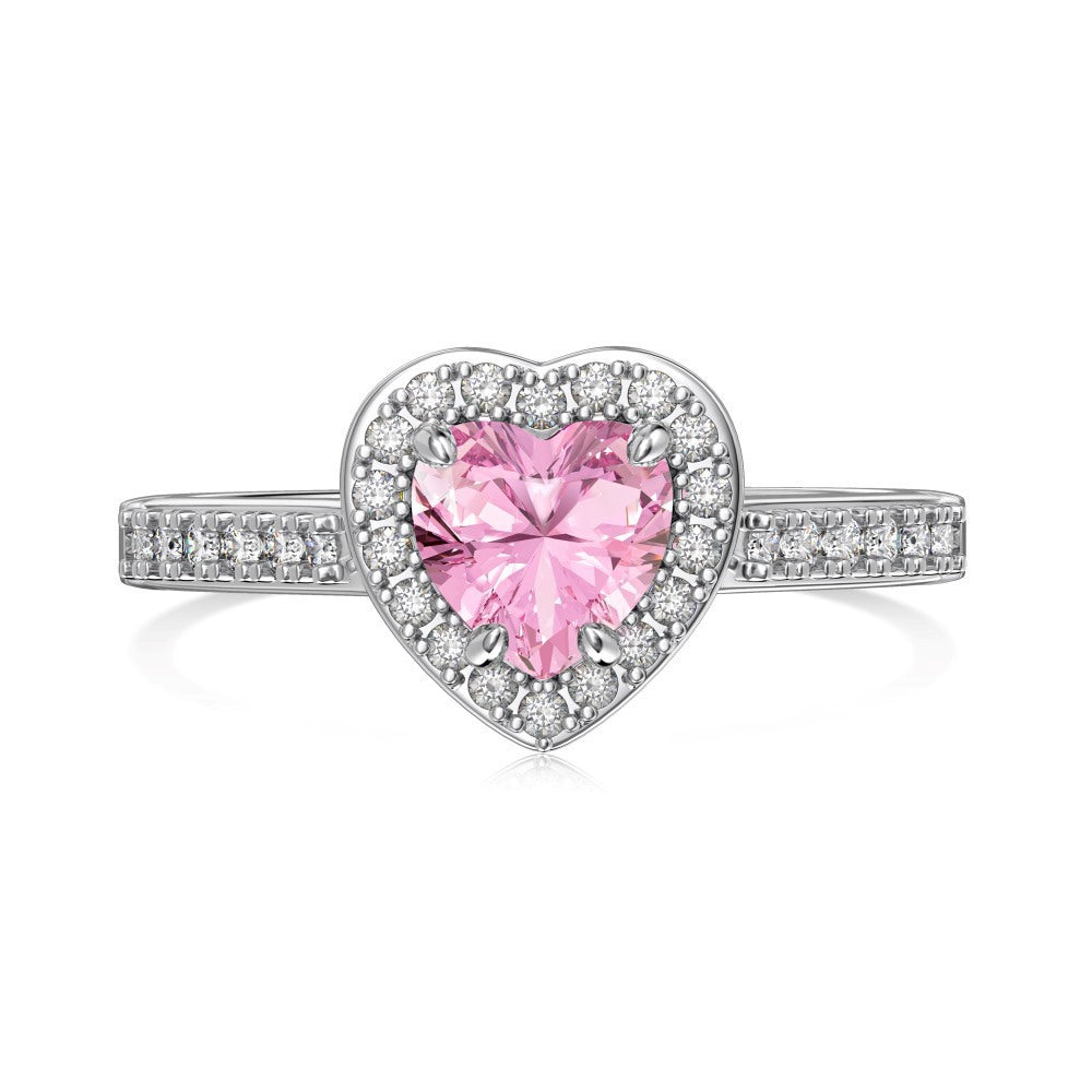 Bague Cœur Rose
